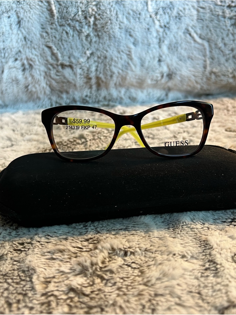 Little kids GUESS Tortoiseshell and Yellow Eyeglasses